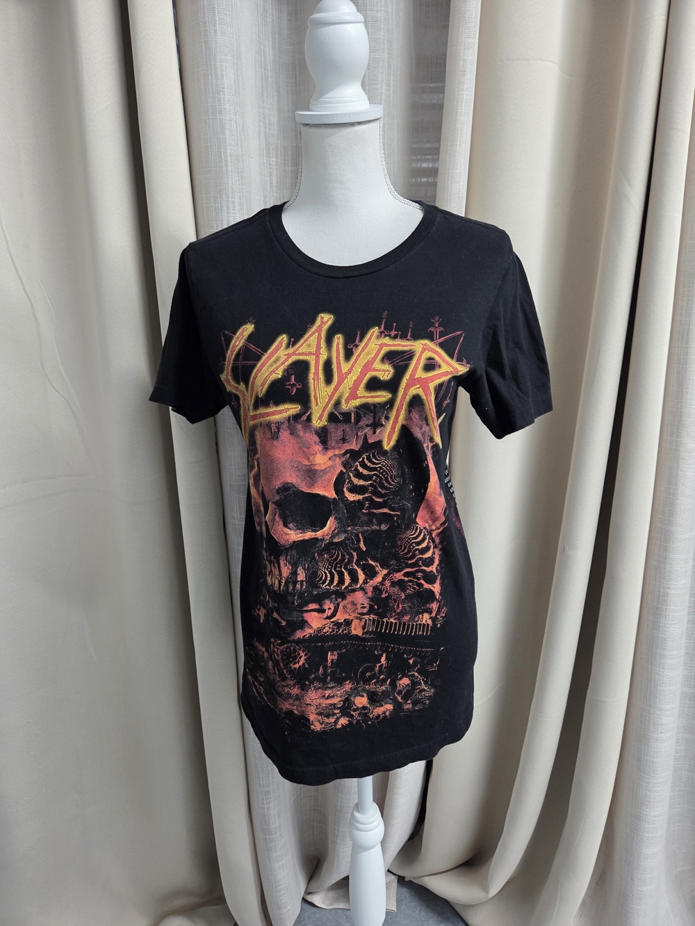 Slayer Final World Tour 2018-2019 Men’s S Official Band Concert T Shirt Black